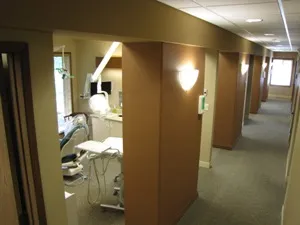 {PRACTICE_NAME} hallway and examination room