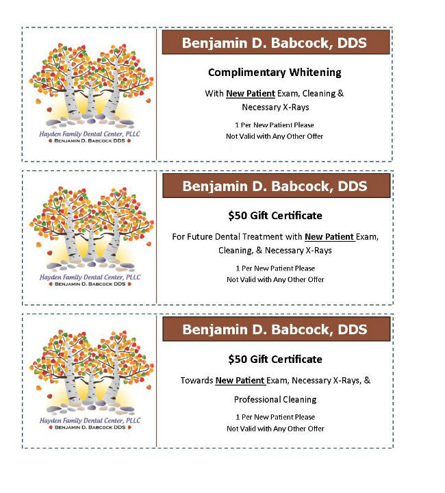 New Patient Promotion Information